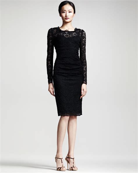 dolce and gabbana long sleeve dress